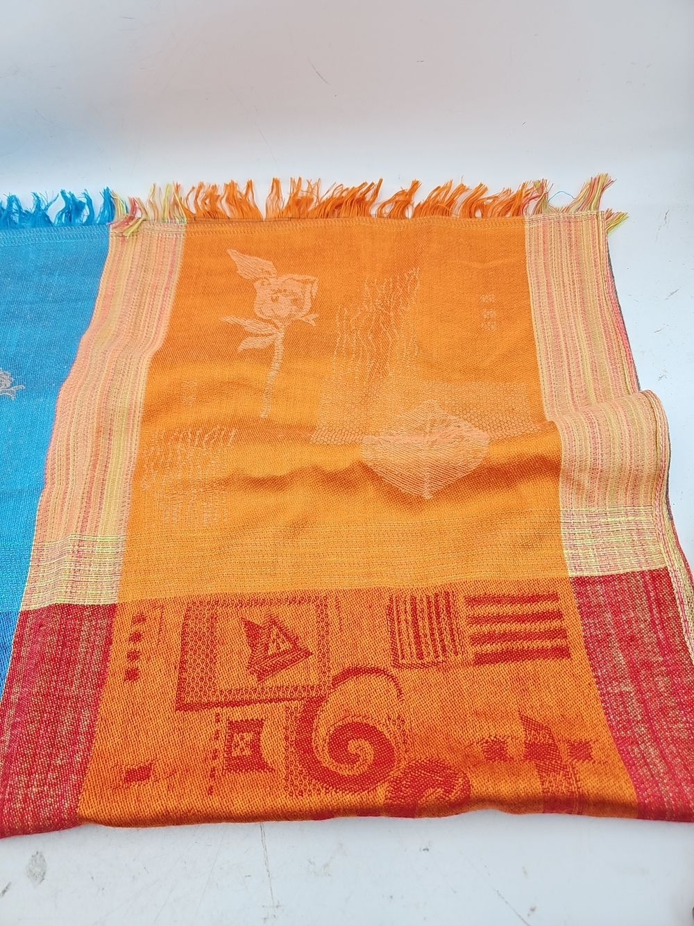 Patterned Pashmina Scarf Wrap - Picture 5 of 5